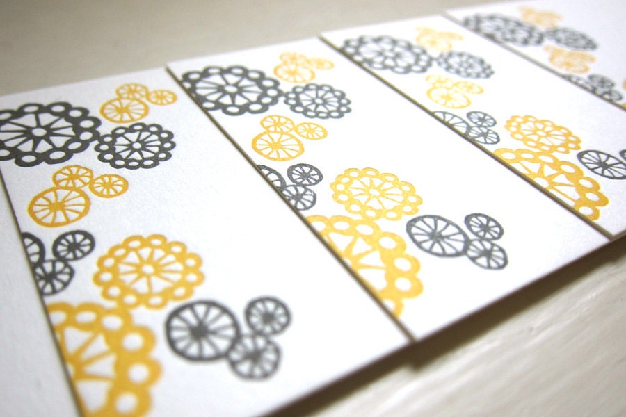 Pod Bloom Letterpress Tag - 6 Pack