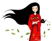 The (tea) - white background - PRINT 