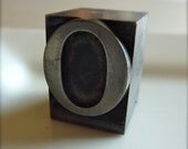 20s Era Letterpress Capital O Initial Decoration