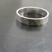Lightly Frosted Silver  Wedding Band