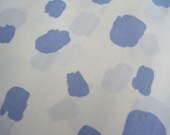 Vintage Fabric White with Blue Spots 5 Yards