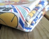 Reclaimed Fabric Cartoon Football Players Per Yard