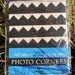Black photo corners self-adhesive acid-free 252 ct.