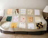 Quilt - Japanese Tenugui - 62 x 82 -