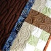 Quilted place mats - set of 4 - Japanese garden - tree and green tea