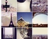 Paris Print - Paris Photograph- France- Eiffel Tower- Indigo Dreams- Life in Paris- Limited Edition Photograph