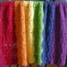 Gay Pride Rainbow Crocheted Cotton Ripple Baby Blanket