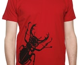 Men's Stag Beetle T-shirt Red
