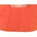 Coral Monochromatic Pleated Silk Clutch Purse