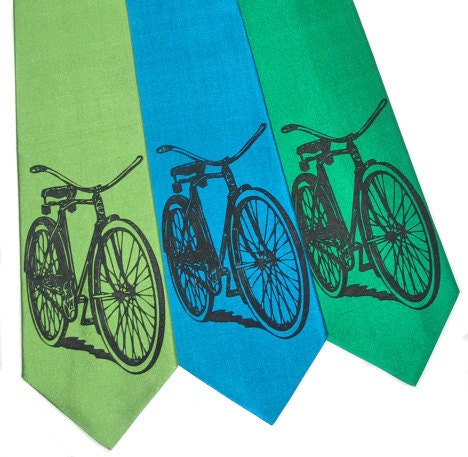 Bicycle Silk Tie