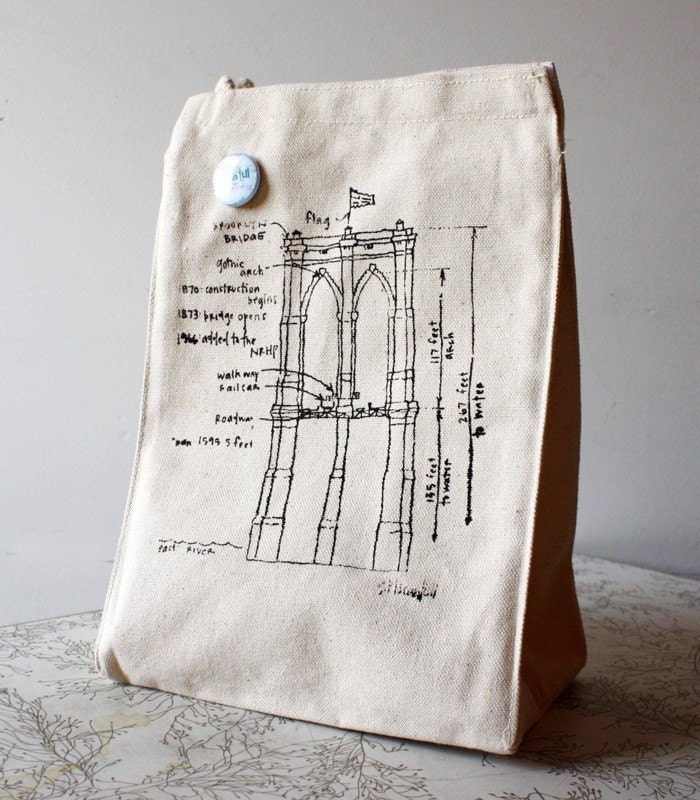 Brooklyn Bridge lunch bag - super smart, ecofriendly