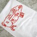 Butcher's Diagram of a Pig floursack towel