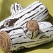Birch Screen Printed Wool Log Pillow