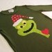 Boys Christmas applique long sleeve tshirt   READY TO SHIP in brown-toddler holiday outfit