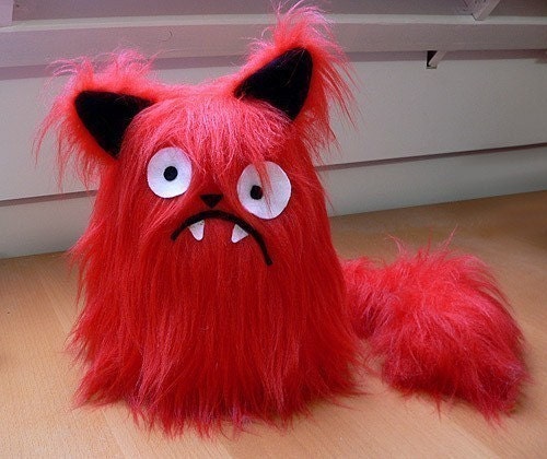 Fluffel - Big Cat Boris GREEN Custom order