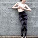 SALE armor leggings black and grey MEDIUM