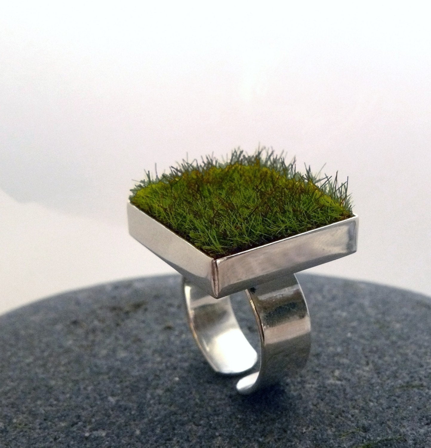 Gather, Square Moss Ring