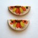 Handmade Ceramic Connectors   Daisy Flower Slices (2)