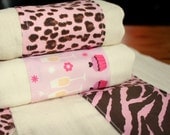 Heidi boutique burp cloth set