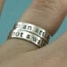 I am an artist   Not a                  - custom made sterling silver ring set by Kathryn Riechert