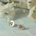 Diamond Earrings - sterling silver studs by Kathryn Riechert