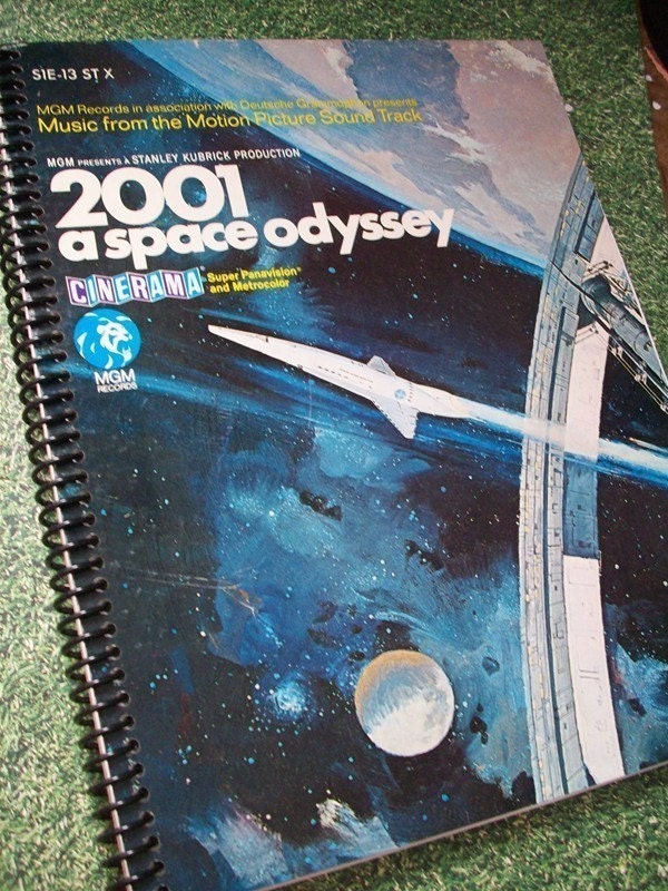 2001 A Space Odyssey Soundtrack Recycled Album Cover Notebook
