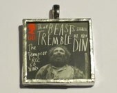 Postage Stamp Pendant - Shakespeare - Tempest