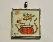Postage Stamp Pendant - Maisy
