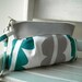 SALE - Green - Zipper Pouch with Clip