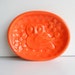 Ceramic Owl Soap Dish Tray in Orange