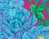 BOGO Sale Fabric - Jill Gordon - Cottage Garden - Striped Roses JG12 Blue - by the yard - Buy 1 yard get second free