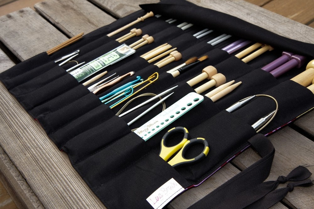 10 Large Knitting Needle Cases or Art Tool Organizers YOUR CHOICE - 10 Bulk - Wholesale Pricing