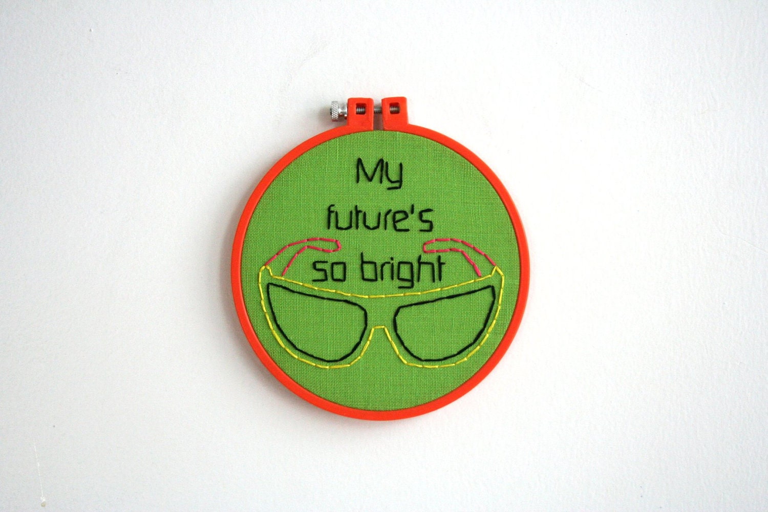 Hand Embroidery Hoop - My Future's So Bright