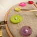 Pastel Flowers Mini Wall Clock