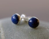 Lapis Lazuli Stud Earrings