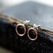 Copper Open Circle Earrings Modern Metal Handmade Jewelry