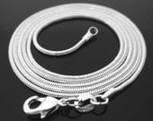 16 inch .925 sterling silver 1mm snake chain necklace Perfect for my pendants
