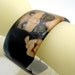 Audrey Hepburn INCOGNITO Resin art cuff bangle bracelet Vintage photo