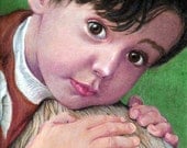 Children's Portrait Drawn in Colored Pencil from your Photos,  5" x 7", Custom Portrait, Art Drawing