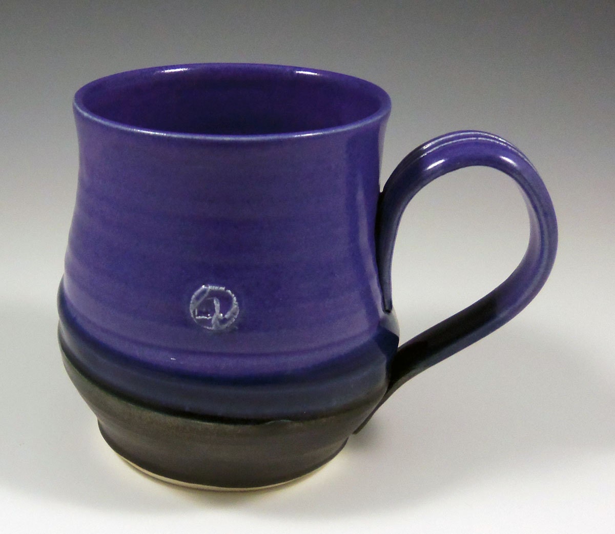 SALE Purple and Black Mug