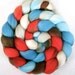Handpainted Merino Wool Roving - 4 oz. AMERICAN DINER - Spinning Fiber