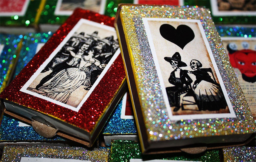 Day of the Dead Wedding Mexican Matchbox Favors