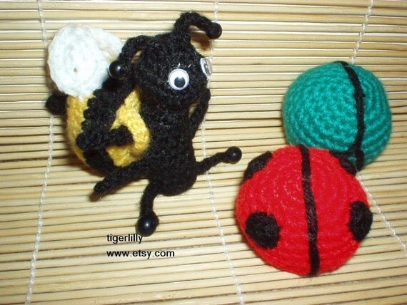 Amigurumi insect crochet pattern ladybug beetle and by ...
