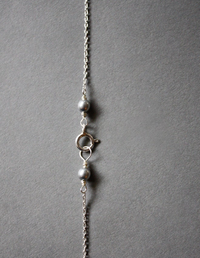 Anchor necklace -  sailor, nautical, Navy, silver charm necklace, unisex necklace
