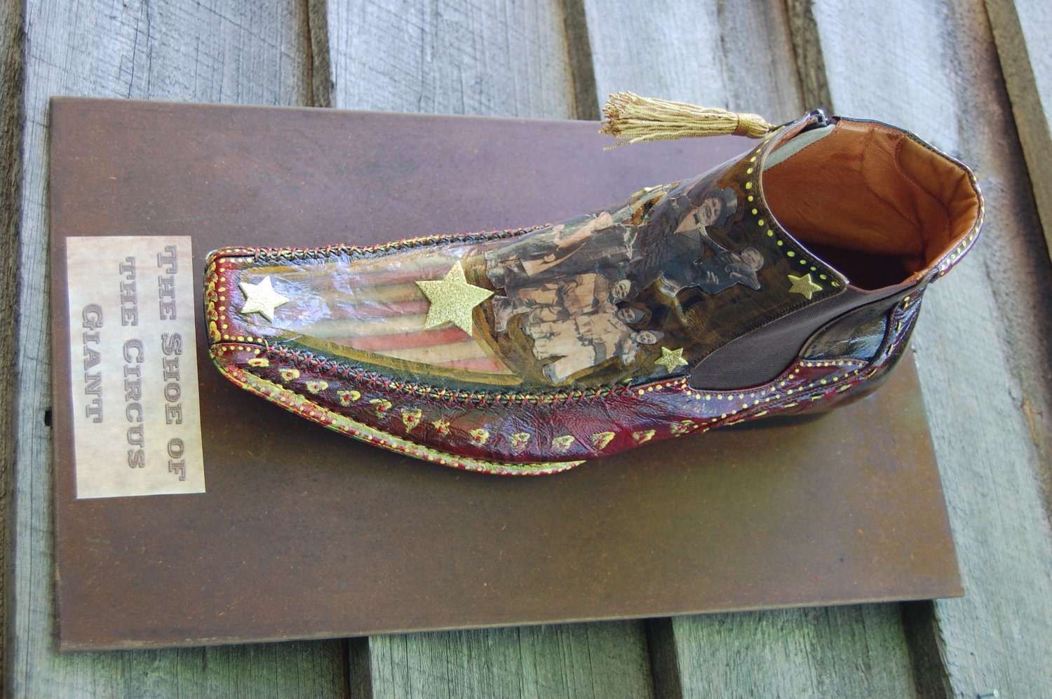 Giant Shoe of the Circus Giant Carnival Art Wall Hanging by Tink