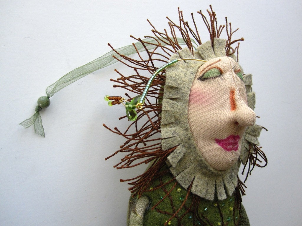 OOAK Tree Goddess, Mountain Dolls Cloth Doll