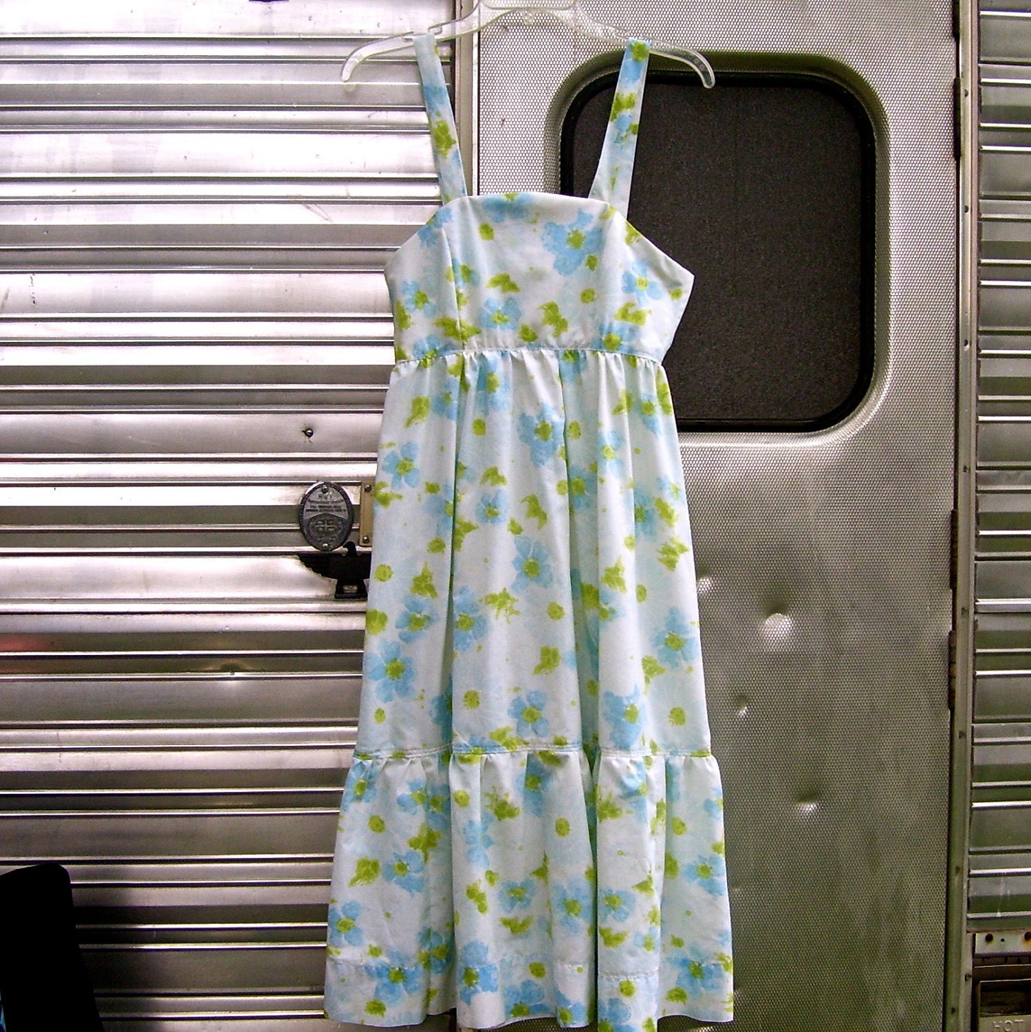 Sundress made from a vintage pattern and vintage material