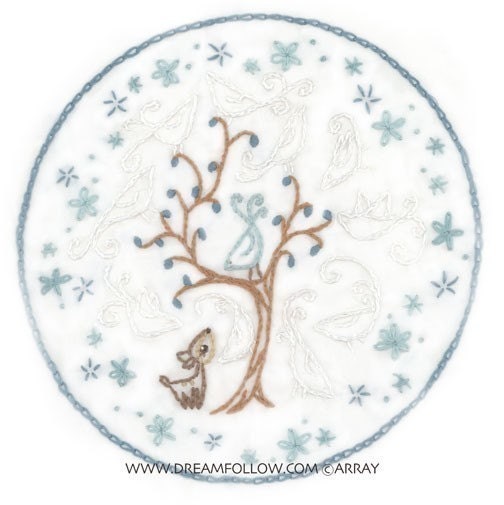 Ghost Birds Embroidery Pattern PDF
