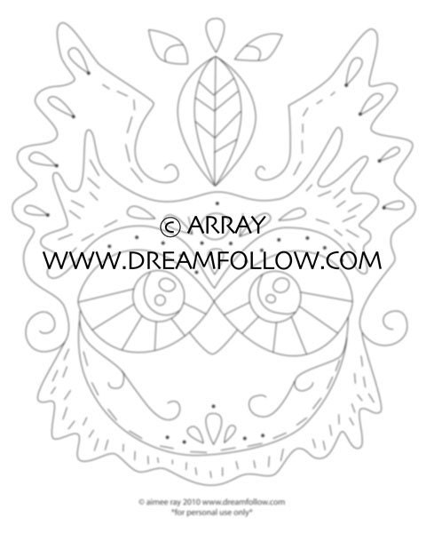 Kotori Owl Embroidery Pattern PDF