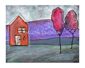 orange house 8 (Reproduction Print)
